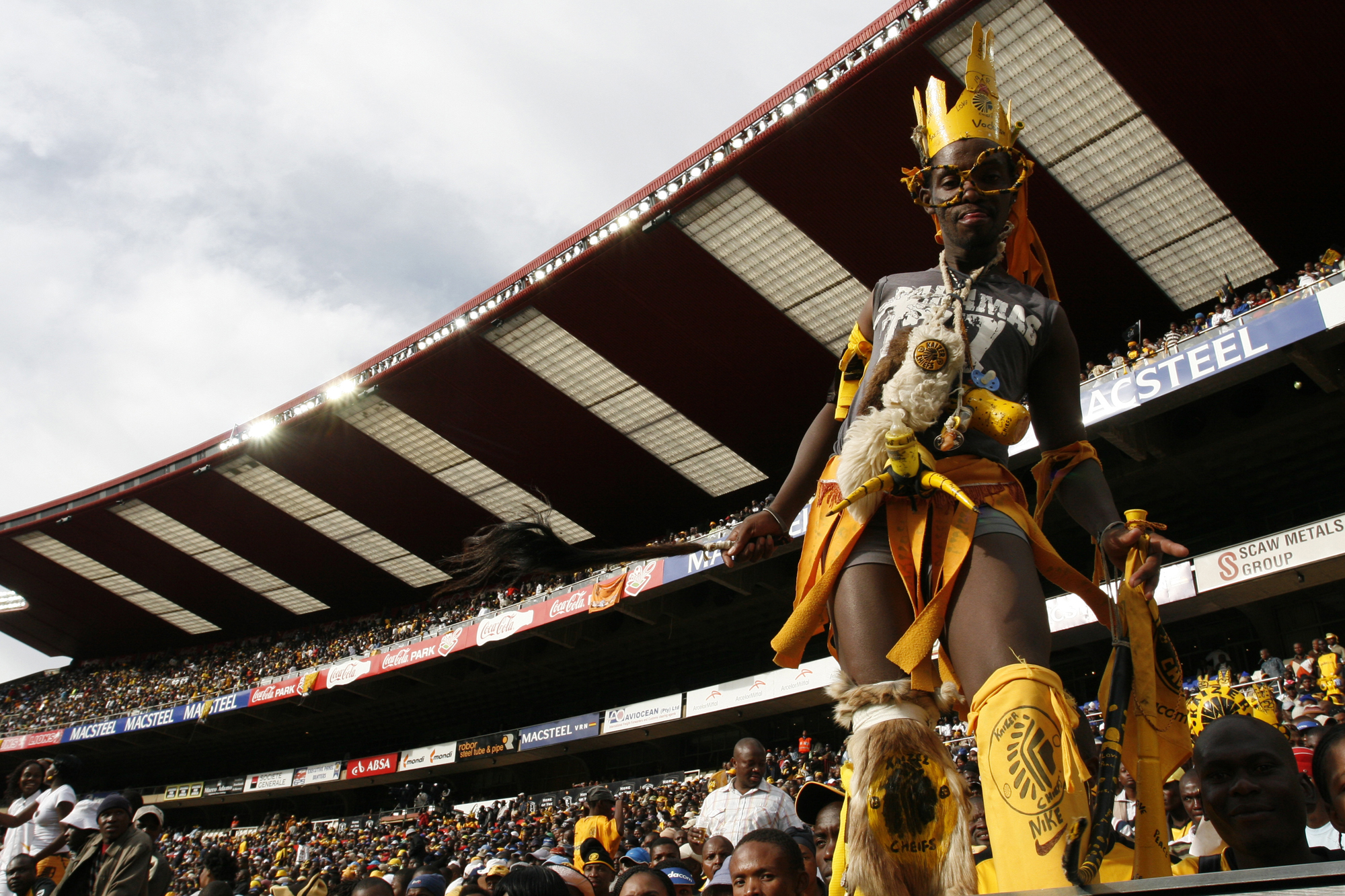 A Kaizer Chief fan a Soweto Derby.Photo Antony Kaminju